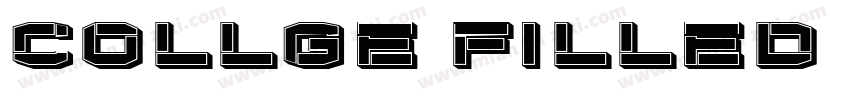 Collge Filled Regular字体转换
